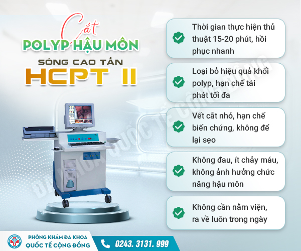 Hỗ trợ điều trị polyp hậu môn hiệu quả mà không tốn nhiều chi phí